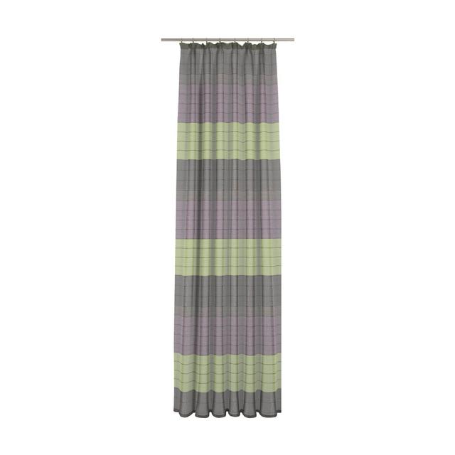 Hillevi Pencil Pleat Room Darkening Curtain Ebern Designs Colour: Purple/Green, Panel Size: 135 W x 225 D cm on Productcaster.