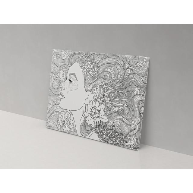 Beauty Outline - Wrapped Canvas Graphic Art ClassicLiving Size: 82cm H x 123cm W x 4cm D on Productcaster.