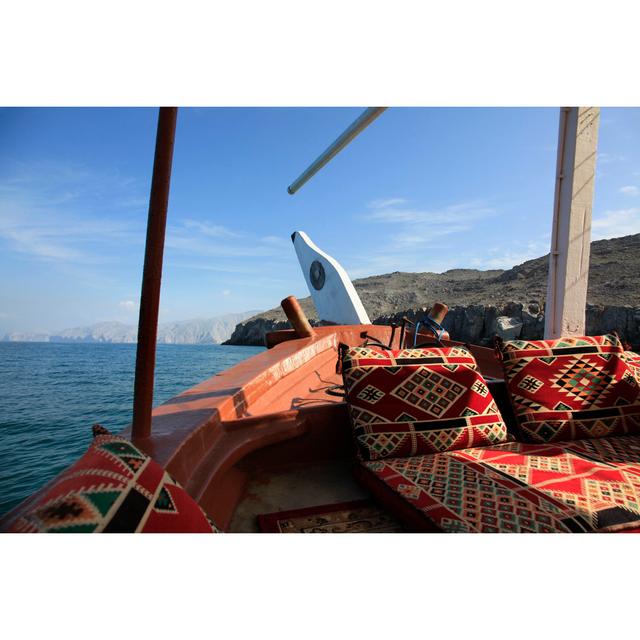 Dhow In Musandam Coast by PepiteVoyage - Wrapped Canvas Print Breakwater Bay Size: 30cm H x 46cm W on Productcaster.