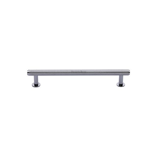 Cabinet Bar Handle Heritage Brass Finish: Polished Chrome, Size: 9.6cm on Productcaster.