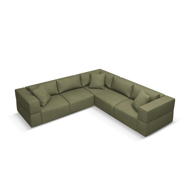 Ecksofa Micadoni Startseite Perspections Polsterfarbe: Hellgrün on Productcaster.