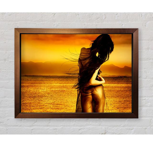 Goddess Of The Ocean Orange - Single Picture Frame Art Prints Bright Star Size: 59.7cm H x 84.1cm W on Productcaster.