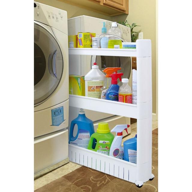 Felicity Shelf Organiser Slim Slide Out Kitchen Bathroom Rack Holder Belfry Kitchen on Productcaster.