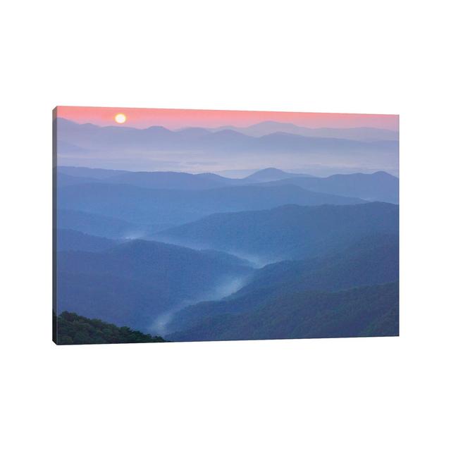 Sunset Over The Pisgah National Forest Form The Blue Ridge Parkway, North Carolina II by Tim Fitzharris - Wrapped Canvas Print Alpen Home Size: 20.32c on Productcaster.