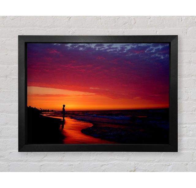 Red River Flows Framed Print Highland Dunes Size: 42cm H x 59.7cm W x 3.4cm D on Productcaster.