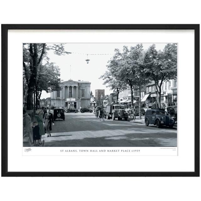 St Albans, Town Hall And Market Place C1959 by Francis Frith - Single Picture Frame Print The Francis Frith Collection Size: 45cm H x 60cm W x 2.3cm D on Productcaster.