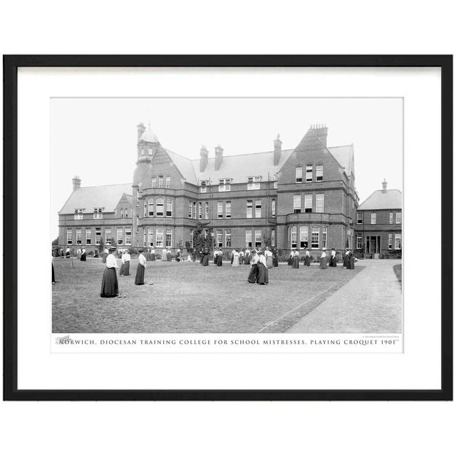 Norwich, Diocesan Training College For School Mistresses, Playing Croquet 1901 by Francis Frith - Single Picture Frame Print The Francis Frith Collect on Productcaster.