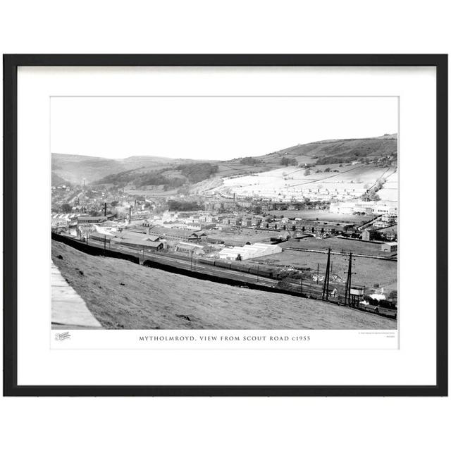 'Mytholmroyd, View from Scout Road C1955' - Picture Frame Photograph Print on Paper The Francis Frith Collection Size: 45cm H x 60cm W x 2.3cm D on Productcaster.