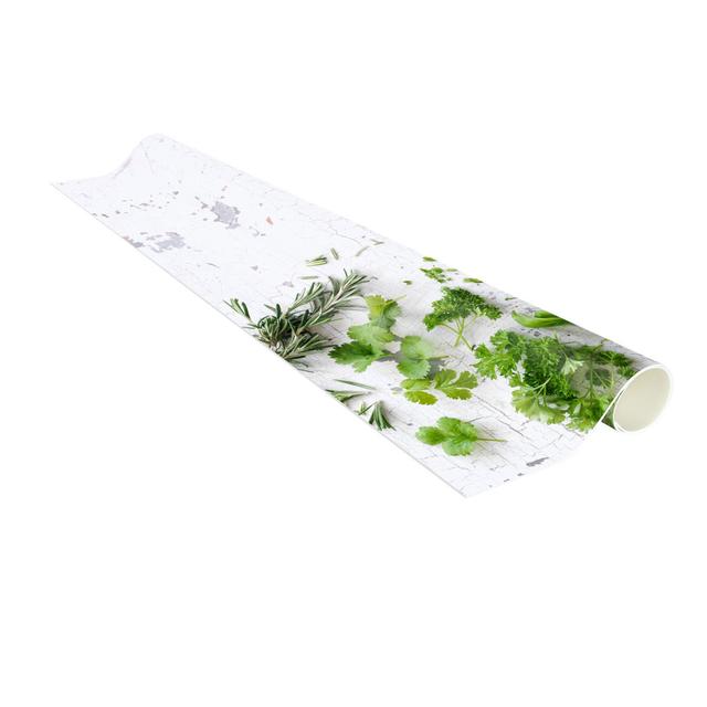 Jacarr Power Loomed White, Green Indoor/Outdoor Rug East Urban Home Rug Size: Rectangle 135 x 180cm on Productcaster.