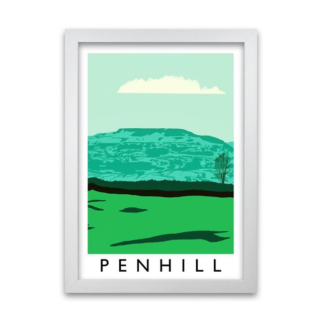 Penhill by Richard O'Neill - Single Picture Frame Print 17 Stories Size: 84 cm H x 60 cm W, Frame Option: White on Productcaster.