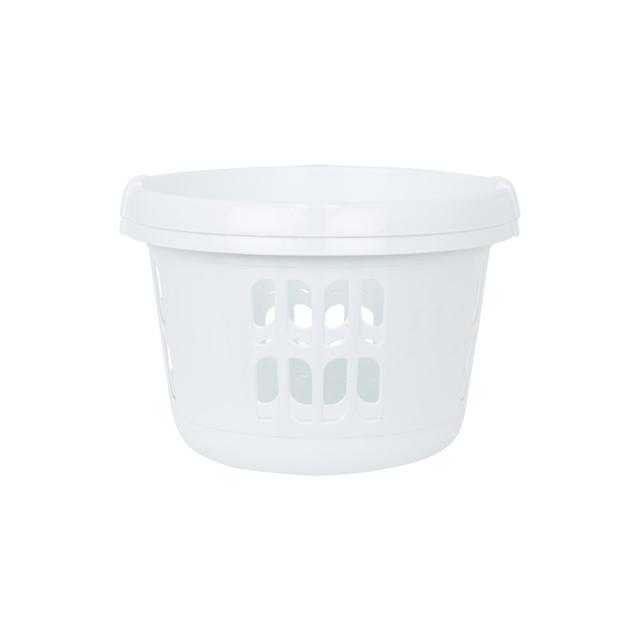 Wham Casa Round Laundry basket Pack of 2 Ice White (Set of 2) Wham on Productcaster.