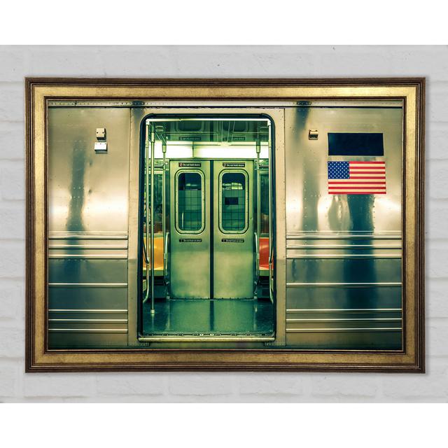 Subway Train - Print Brayden Studio Size: 84.1cm H x 118.9cm W x 1.5cm D on Productcaster.