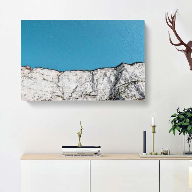 Looking Up At The White Cliffs Of Dover - Wrapped Canvas Painting East Urban Home Size: 35cm H x 50cm W x 3cm D on Productcaster.