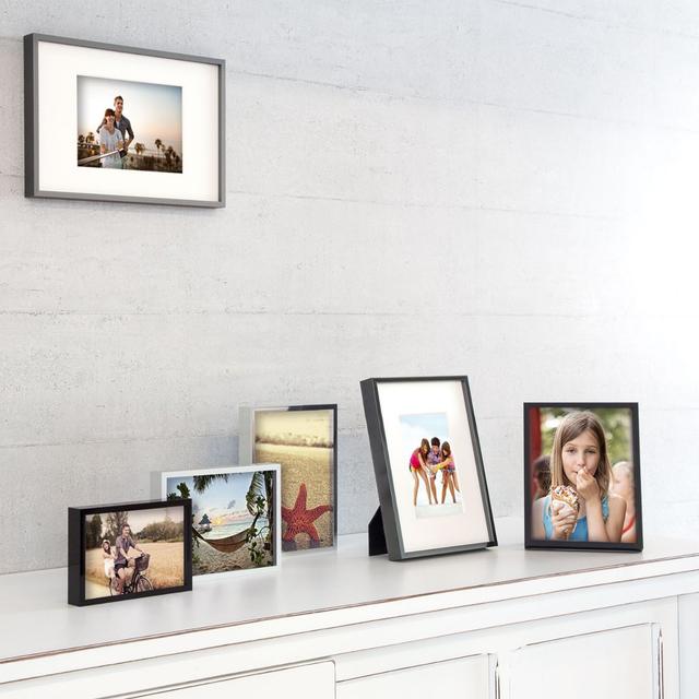 Alpha Picture Frame Nielsen Home Colour: Matt Black, Picture Size: 20cm x 31cm x 2.6cm on Productcaster.