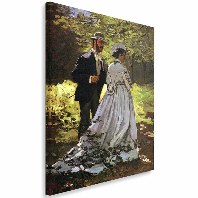 Leinwandbild Frühstück auf dem Gras von Claude Monet ClassicLiving Größe: 100 cm H x 70 cm B on Productcaster.