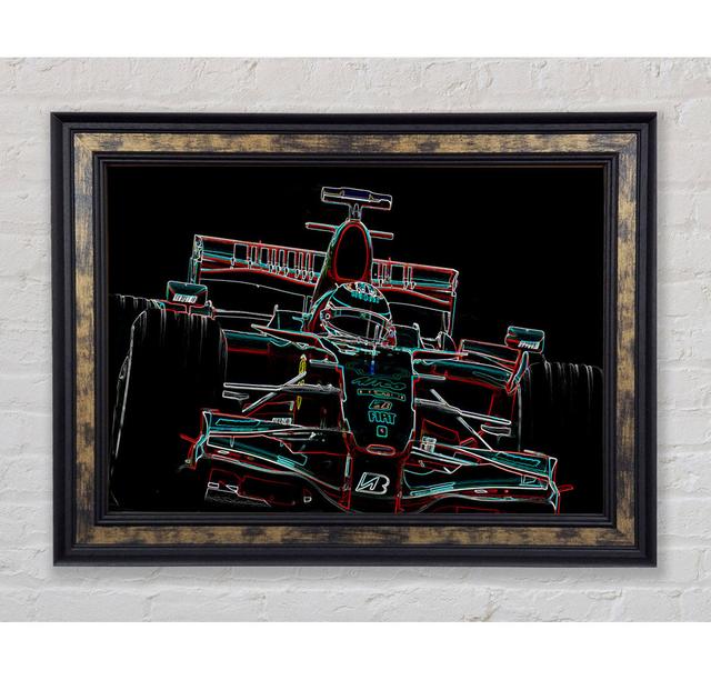 Formula One Track - Single Picture Frame Art Prints Bright Star Size: 84.1cm H x 142.2cm W x 8cm D on Productcaster.