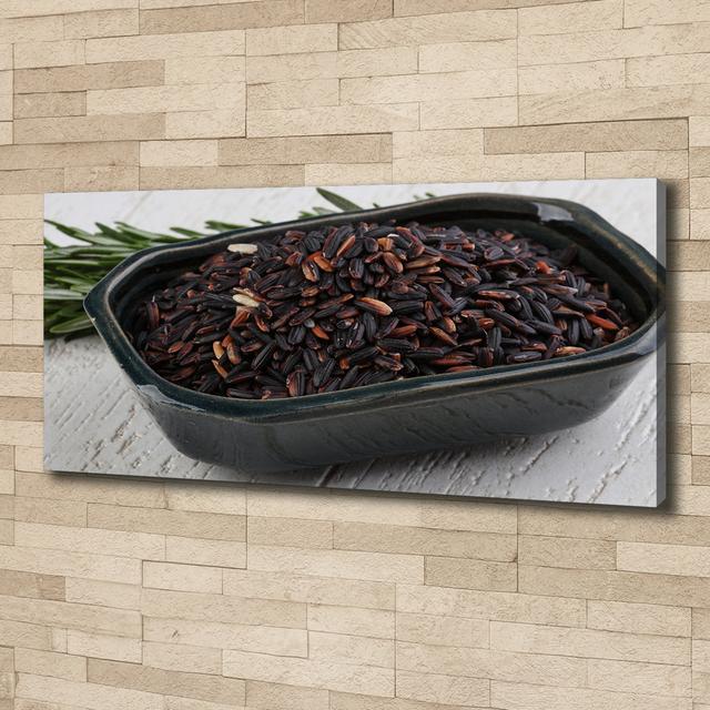 Wild Rice in a Bowl - Wrapped Canvas Art Prints Brayden Studio on Productcaster.