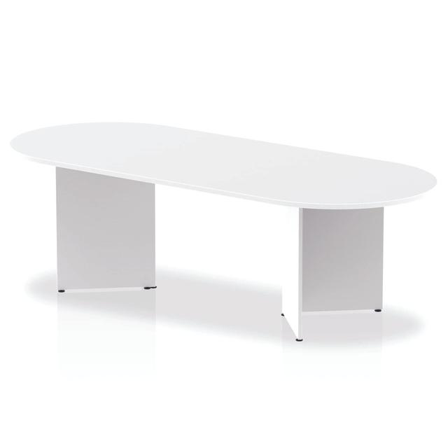 Kyvan Rectangle Conference Table Latitude Run Finish: White, Size: 73cm H x 240cm L x 100cm D on Productcaster.