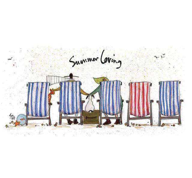 Summer Loving by Sam Toft - Painting Print Art Group Size: 30cm H x 60cm W x 0.1cm D, Format: Paper on Productcaster.