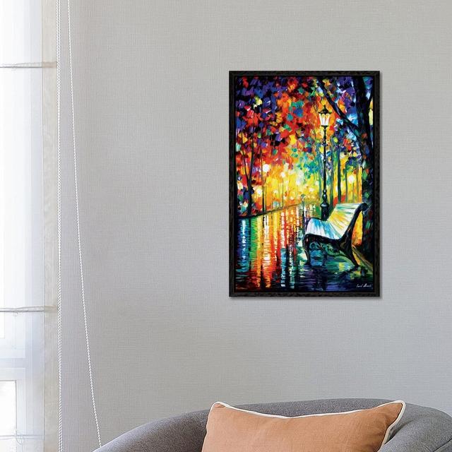 She Left... by Leonid Afremov - Painting Print on Canvas 17 Stories Format: Black Framed Canvas, Size: 66.04cm H x 45.72cm W x 3.81cm D on Productcaster.