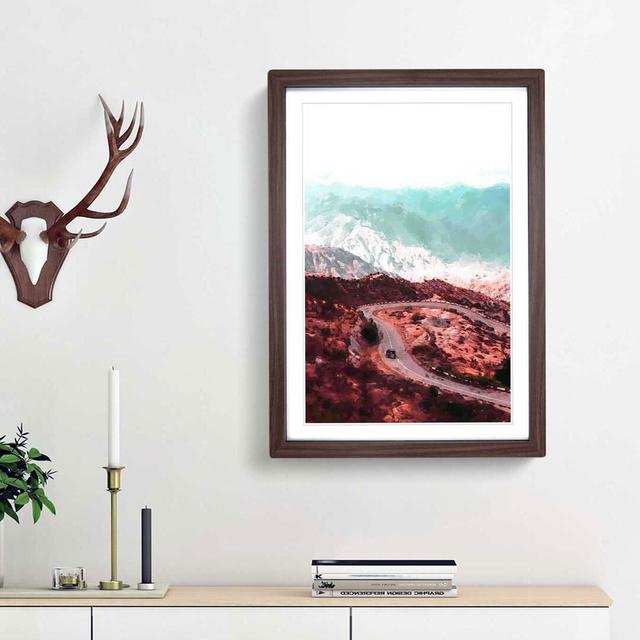 Driving Through Georgia in Abstract - Picture Frame Graphic Art Print East Urban Home Frame Option: Walnut Framed, Size: 48cm H x 36cm W x 2cm D on Productcaster.