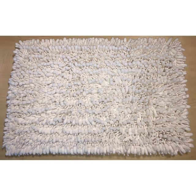 Berat Rectangle Bath Mat Latitude Run Colour: Cream on Productcaster.