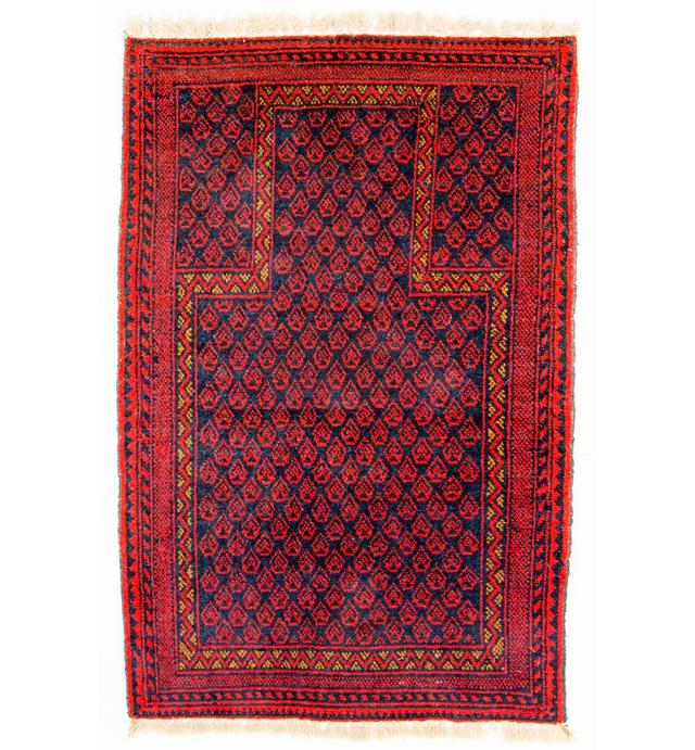 Colerane Oriental Hand-Knotted Rectangle: 122' X 80' Red Area Rug Bloomsbury Market on Productcaster.