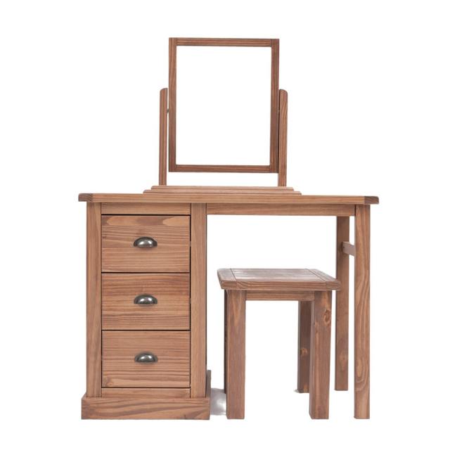 Rochon Dressing Table Set with Mirror Marlow Home Co. on Productcaster.