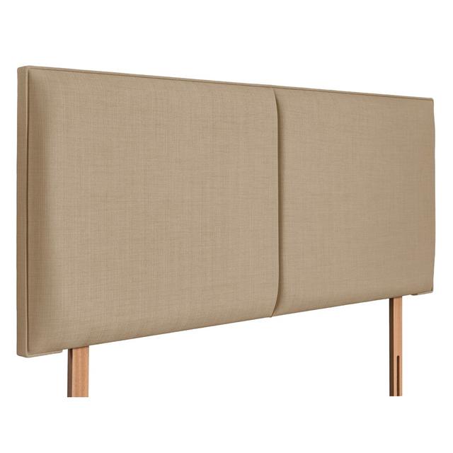 Arcade Upholstered Headboard Brambly Cottage Size: Double (4'6) , Colour: Sand on Productcaster.