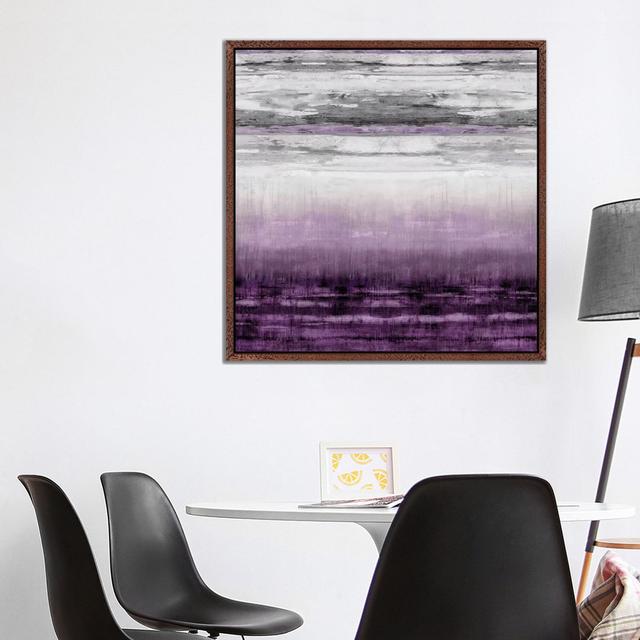 After Glow Aubergine by Taylor Hamilton - Wrapped Canvas Painting Brayden Studio Size: 93.98cm H x 93.98cm W x 3.8cm D, Format: Classic Wood Floater F on Productcaster.