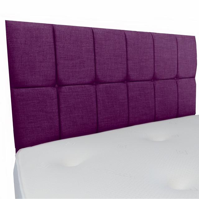 Gentner Upholstered Headboard 17 Stories Size: Kingsize (5'), Colour: Purple on Productcaster.