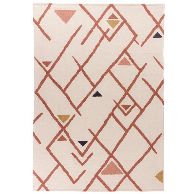 Inka Geometric 120cm X 170cm Brick Indoor / Outdoor Area Rug furn. on Productcaster.