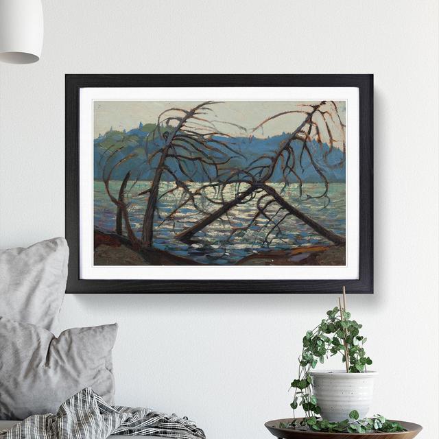 Lake View by Tom Thomson - Picture Frame Painting East Urban Home Frame Option: Black Framed, Size: 36cm H x 48cm W x 2cm D on Productcaster.