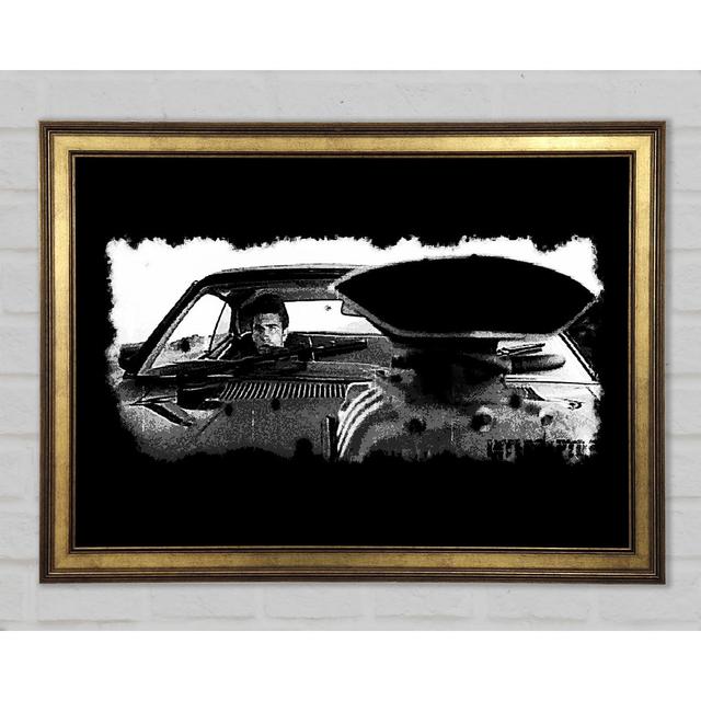 Mad Max Car B N W - Print Brayden Studio Size: 84.1cm H x 118.9cm W x 1.5cm D on Productcaster.