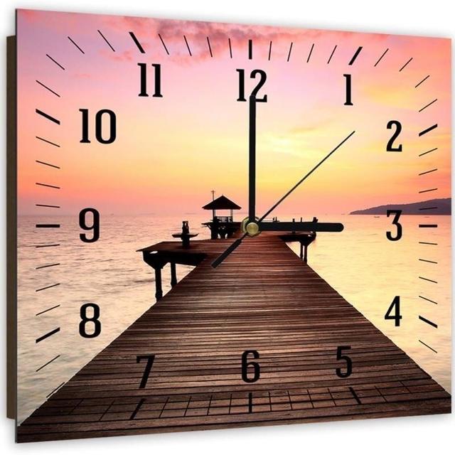 Adala Silent Wall Clock 17 Stories Size: 60cm H x 60cm W x 3cm D on Productcaster.