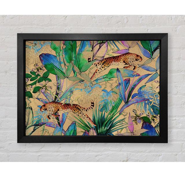 Stunning Leopard Leap - Single Picture Frame Art Prints Latitude Vive Size: 84.1cm H x 118.9cm W x 3.4cm D on Productcaster.