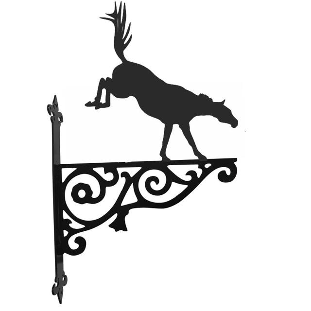 Horse Bucking Ornamental Hanging Bracket Steel Images on Productcaster.