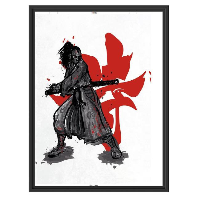 Gerahmtes Wandbild Samurai-spirit white East Urban Home Größe: 80 cm H x 60 cm B on Productcaster.