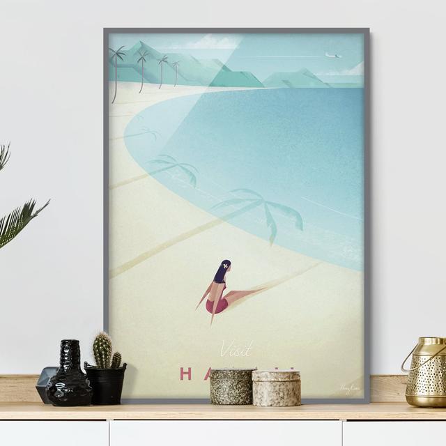 Picture With Frame - Travel Poster - Hawaii - Portrait 4:3 - A Maturi Frame Option: Grey Framed, Size: 55cm H x 40cm W x 2cm D on Productcaster.