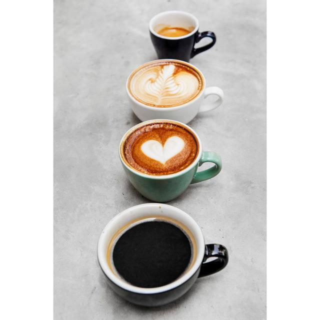 Various Hot Coffee Cup by Rawpixel - Wrapped Canvas Photograph Ebern Designs Size: 76cm H x 51cm W on Productcaster.