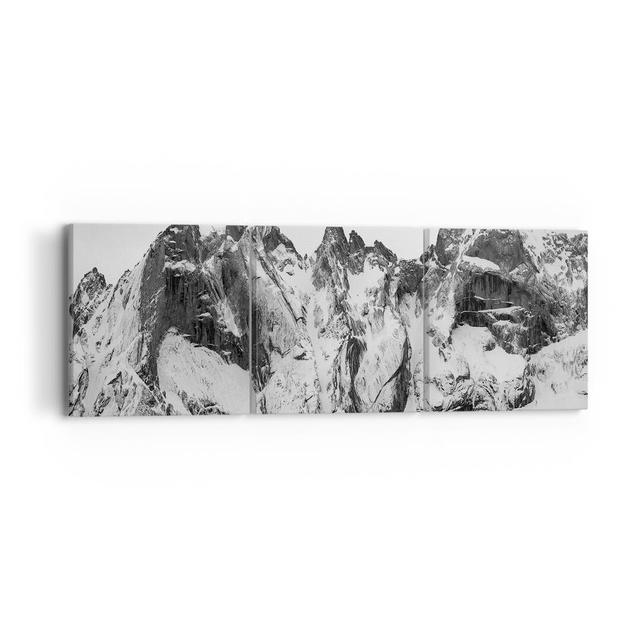 Alps Snow Monochrome EUArttor Size: 50cm H x 150cm W on Productcaster.