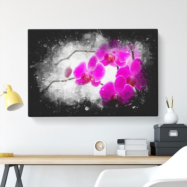 Orchid Flowers Vol.2 - Wrapped Canvas Graphic Art East Urban Home Size: 40cm H x 60cm W x 3cm D on Productcaster.