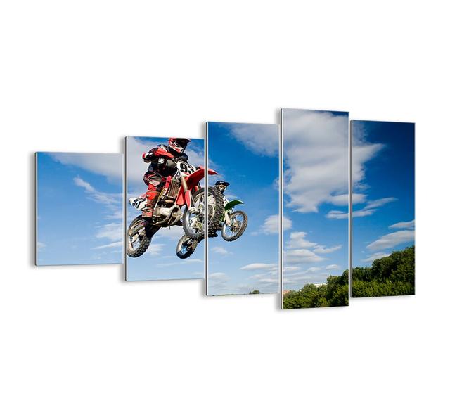 5 Piece Unframed Photograph Print Set on Glass Ebern Designs Size: 60cm H x 100cm W x 1.8cm D on Productcaster.