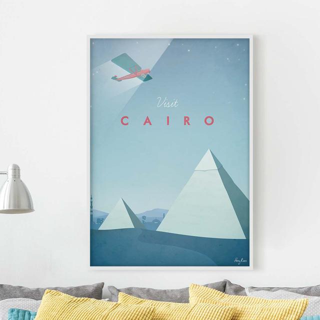 Picture With Frame - Travel Poster - Cairo - Portrait 4:3 - A Maturi Frame Option: White Framed, Size: 40cm H x 30cm W x 2cm D on Productcaster.