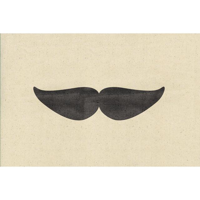 Stache - Wrapped Canvas Art Prints Marlow Home Co. Size: 20cm H x 30cm W x 3.8cm D on Productcaster.