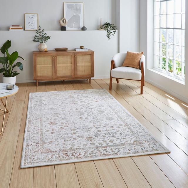 Creation area rug Machine Woven Rectangle Beige Think Rugs Rug Size: Rectangle 120 x 170cm on Productcaster.