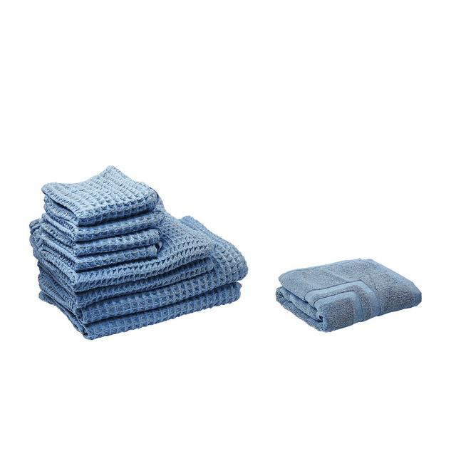 9-tlg. Handtuch Komplettset Amill Ebern Designs Farbe: Blau on Productcaster.