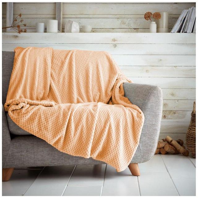 Paublo Standard Throw Blanket 17 Stories Size: 200cm W x 240cm L, Colour: Duck Egg on Productcaster.