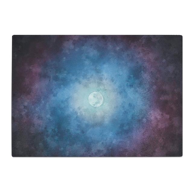 Tempered Glass Moon in the Sky Chopping Board East Urban Home Size: 20 cm x 28.5 cm on Productcaster.