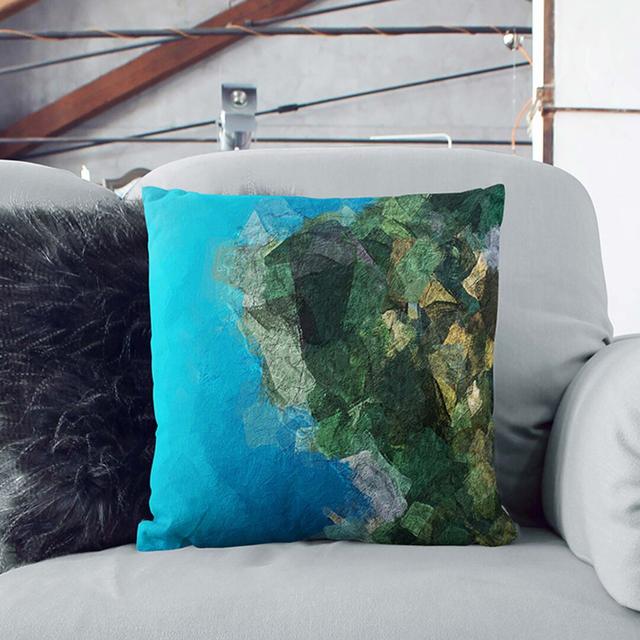 Forest by the Lake Cushion with Filling East Urban Home Size: 40cm H x 40cm W x 15cm D, Backing Colour: Black on Productcaster.